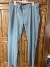 Greg Norman Men's Sage/blue Golf Pants Size 36x30