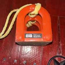 Vintage Edmund Scientific Mighty Magnet w Box 36 oz Ceramic Magnet Device