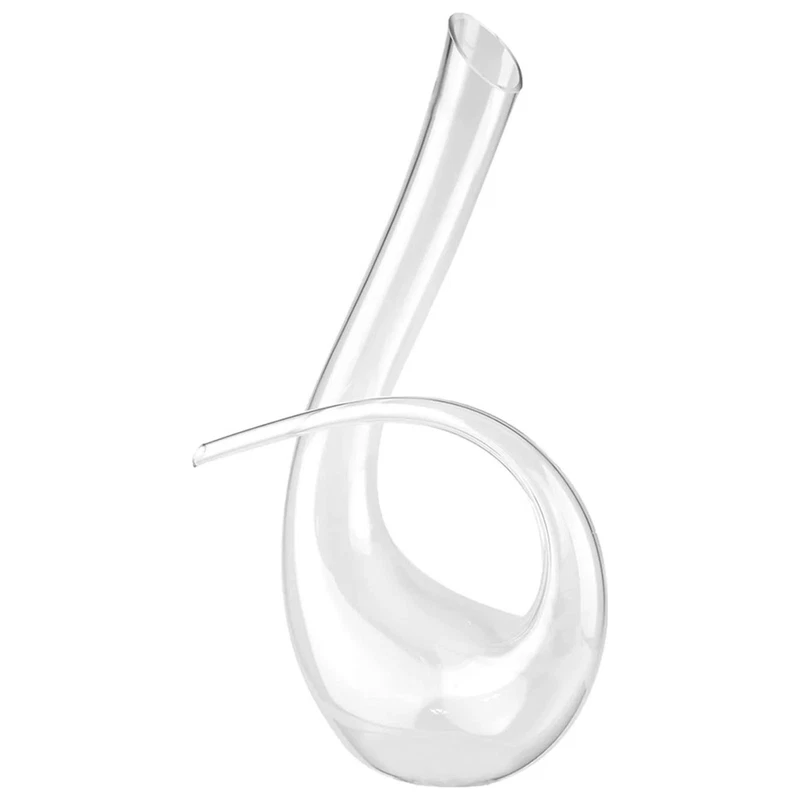 Decanter Vino Cigno in Vetro 1,33 Litri BRANDANI Design Elegante Caraffa Tavola, fotografia 9 di 9