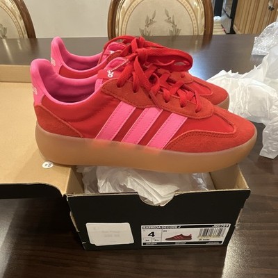 adidas Barreda Decode J Kids Sneaker Red/Pink Suede US 4. EU 36 JR0759