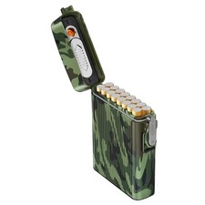 Waterproof Cigarette Case with Lighter 16pcs Cigarettes Container Box, Airtig...