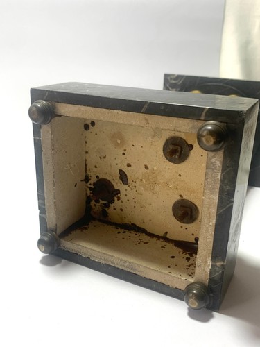 Coppia di Cossolette a Tempietto Neoclassico - Marmo e Bronzo Dorato XIX Secolo - Bild 18 von 19