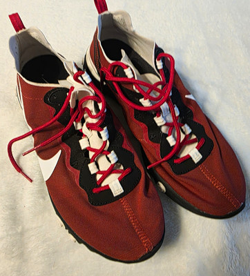 Nike React Element 55 Low Top Lace-Up Sneakers Red Black White CJ1497-991
