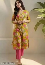 Kurtis for Women Party Wear, Printed Kurti  Pant Set / Kurta pant set for women