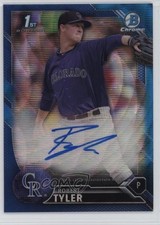 2016 Bowman Draft Chrome Pick Blue Wave Refractor 107/150 Robert Tyler Auto 0rj8