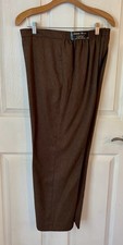 Alfred Dunner Classic Fit Womens Brown Pants Size 10 Proportioned Short Pull On