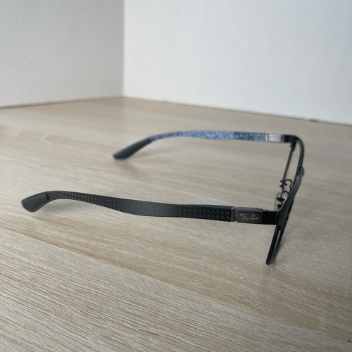 Occhiali da vista Ray-Ban RB8421 2904 fibra di carbonio montatura nera solo 52-19-145 LEGGI - Foto 9 di 9