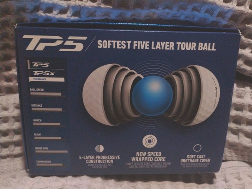 New! TaylorMade TP5 Golf Balls - White 5 Dozen - Picture 3 of 3