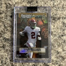 Wild Card Fantasy Football Atompunk Ryan Williams Rookie 2/2 2026 Encased Card. rookie card picture
