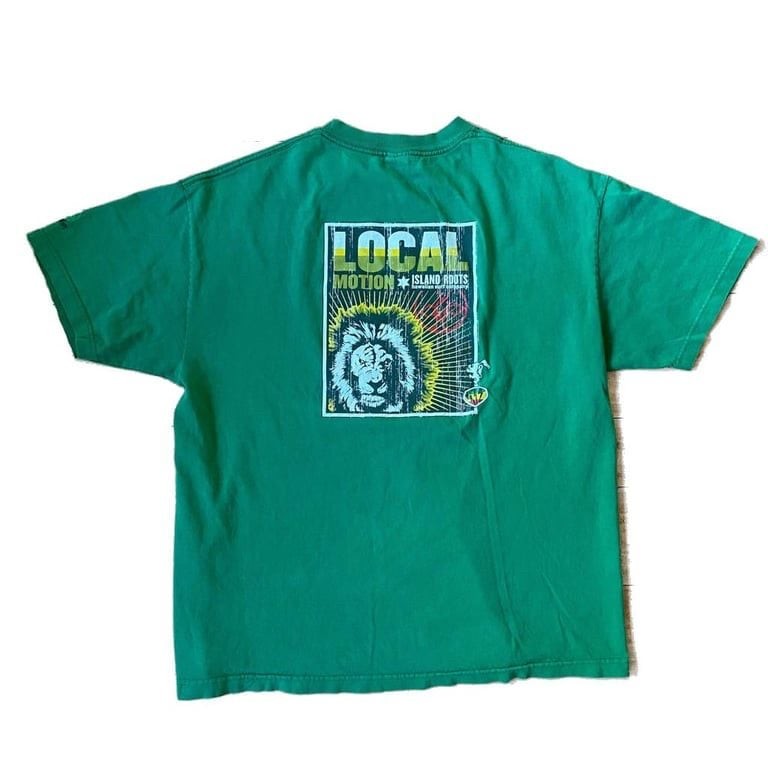 Vintage Local Motion Lion Island Roots Graphic Surf Tee 