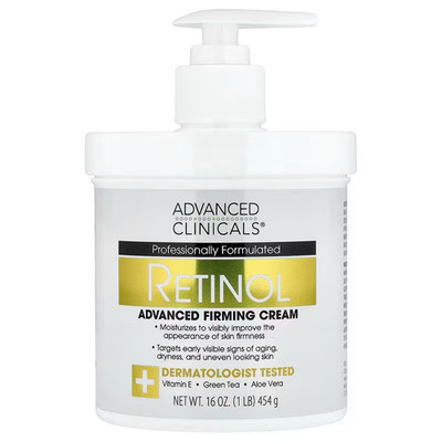Advanced Clinicals Retinol Firming Creme 454 g NEU & OVP