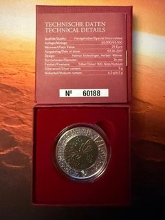 25 Euro Silber Niob Österreich Der Mikrokosmos 2017