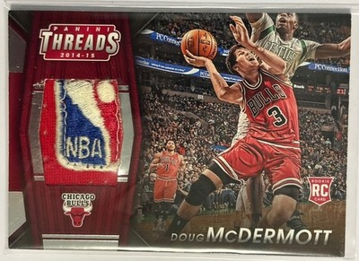 2014-15 PANINI THREADS DOUG McDERMOTT RC JUMBO NBA LOGO PATCH # d /199 #11 BULLS