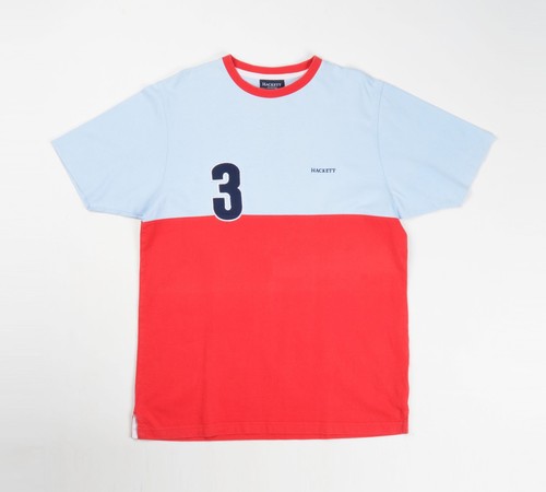 Hackett, Vintage Hackett 90's Men's Crew Neck Number 3 Rugby T-shirt Size L