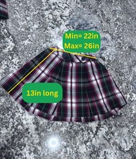 Custom Red Plaid School Skirt