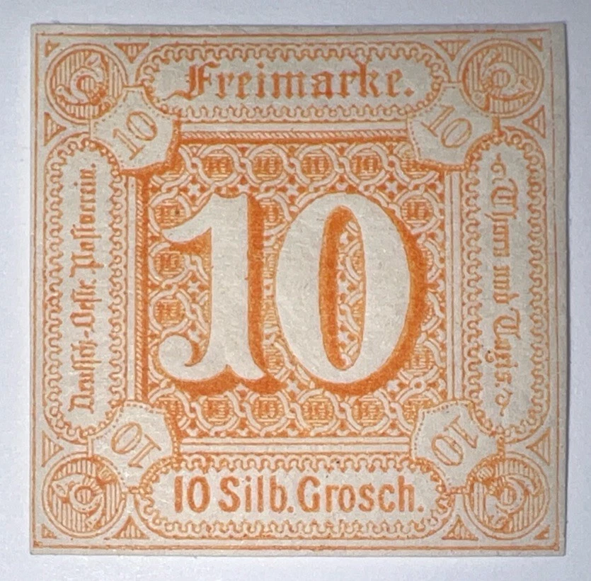 Travelstamps: German States - Thurn & Taxis 1859-64 Sc#14, MOGLH, 10silb.grosch - Image 3 of 4