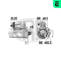 Anlasser Starter ERA 220161A FüR 9K9B 6N2 Golf 6N1 Polo 6V5 Caddy VW 12V 3 2 6V2