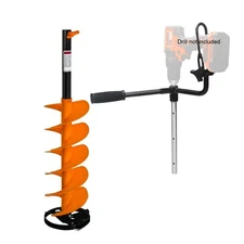 Nordic Legend E-Drill Nylon Ice Auger Combo and Universal Adapter with 14”