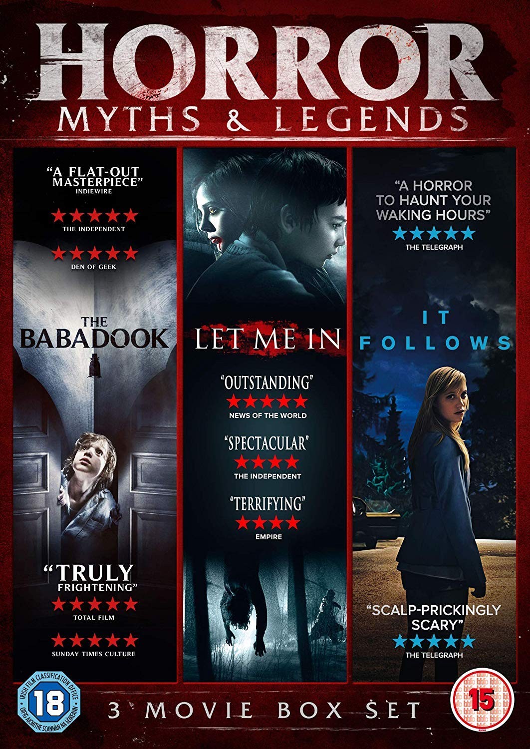 Horror Myths & Legends Boxset (The Babadook / IT Follows / Let Me In) [DVD]  [..