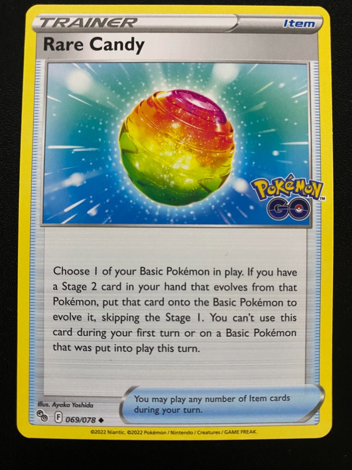 Rare Candy 069/078  Pokemon Card