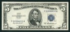 $5 1953 Silver Certificate Note ** PAPER CURRENCY AUCTIONS — photo 2