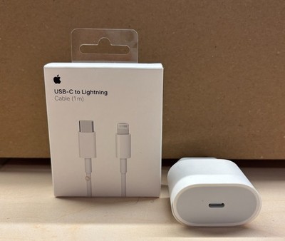 Apple MM0A3ZM/A USB-C auf Lightning Kabel A2561 + 20W Power Adapter A1692