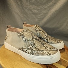 Hey Dude Peyton Snake Skin Print Brown / Gold Slip-On Sneaker Women's Size 8