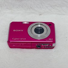Sony Cyber Shot DSC-W220 Pink Digital Camera 12.1MP 4x Zoom 2.7in LCD Japanese