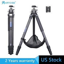 Heavy Duty Tripod Carbon Fiber Travel Tripod W/46MM Low Profile Tripod Ball Head