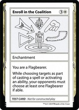 [MTG] Enroll in the Coalition (Playtest) (004) (CMB2) NM