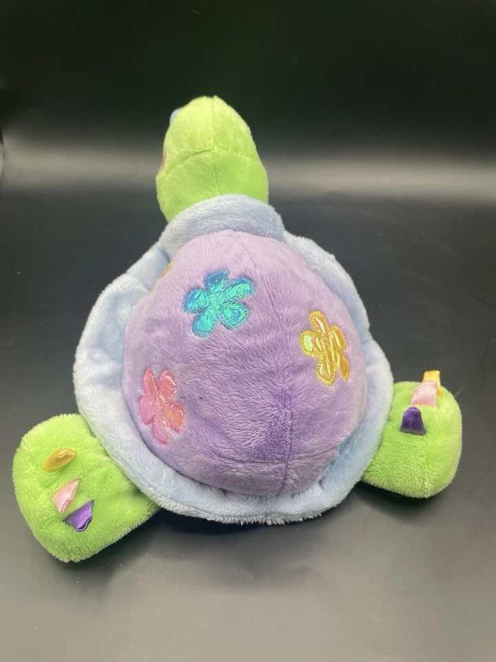 Rare Vintage 2000’s Ganz Webkinz Purple Daisy Tortoise Collectible Plush Turtle - Image 2 of 4