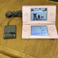 Nintendo DS Lite System Portable Gaming Console - Coral Pink  Includes Game 