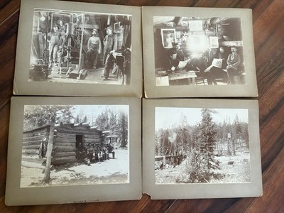 Original Photos 1902 Alma Colorado Mining Camp. Very Sharp Incredible Photos.