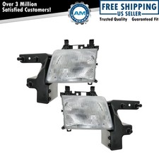 Headlight Assembly Pair Lh Rh 2pc For 1999-2003 Dodge Ram 1500 2500 3500 Van