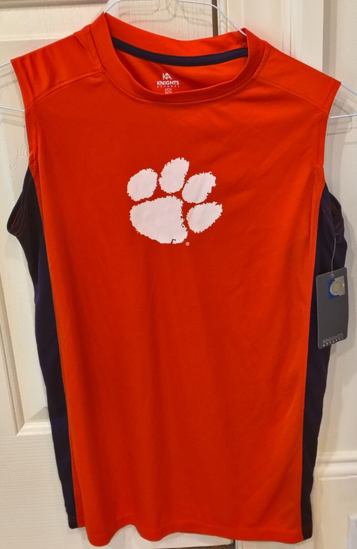 Knights Apparel Men's Small 34/36 Orange Clemson Tigers Basketball Jersey NWT