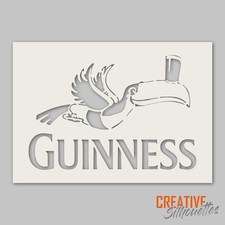 Toucan Guinness Stencil Bar art --- Premium Mylar -- Small to X Large