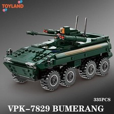 335PCS Military Vehicles Building Blocks Haima Si Rocket Gun Armored Ccar Toys