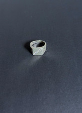 Silver Signet Ring , Size o , 925 silver sterling 4.33 g defectes