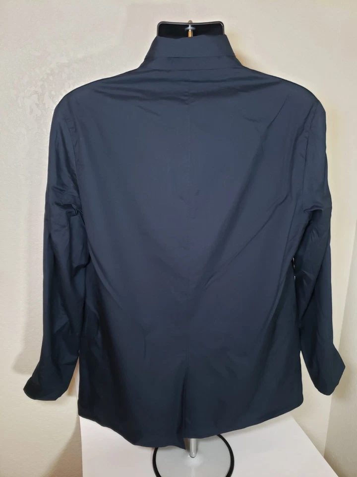 Camisa Chaqueta Theory Para Hombre Azul Claro 100% Algodón Talla 44 Súper Rara Foto 3 de 4