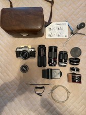 Canon AE-1 35mm Manual SLR Film Camera with 50mm 1:1.8 Lens