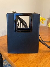 Womens Black Convertible Shoulder Bag 9x11.5 with adjustable strap