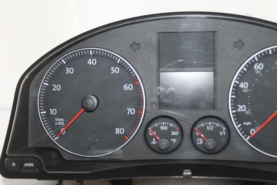 Cuadro de instrumentos velocímetro medidor de panel 06 07 VW Rabbit 25.595 millas Foto 2 de 4