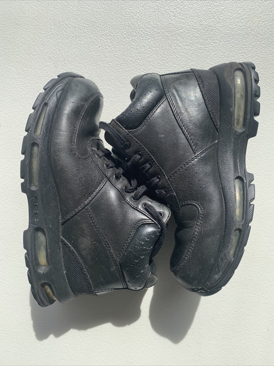 Nike 311567-001 Air Max Goadome ACG Black Leather Ankle Boot