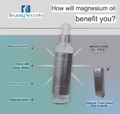Maris Sal Magnesia Magnesium Oil Spray Natural 100% 250ml / 8.45 FI.OZ