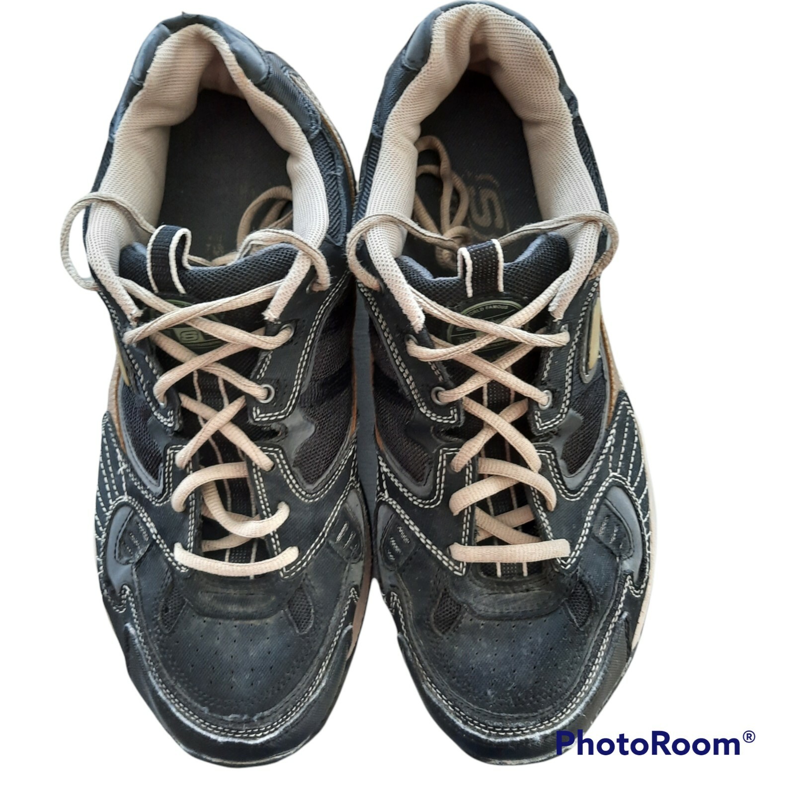 Skechers Sport Mens 50650 Sparta Black Brown Training Sneaker Sz