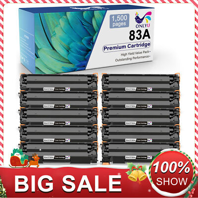 Hp Laser Jet Pro Mfp M125nw 5-Pack CF283A/83A Toner Cartridges For HP LaserJet Pro M127, M125, M201 Printers - High Yield 1500 Pages Cf280a Toner