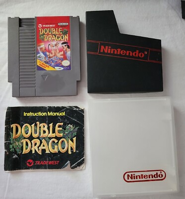Double Dragon 1 Nintendo NES Original Game - Manual - Sleeve - Hard Case
