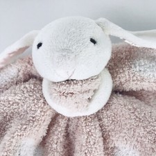 Barefoot Dreams Cozychic Mini Security Blanket Buddie Pink Bunny Plush Lovey