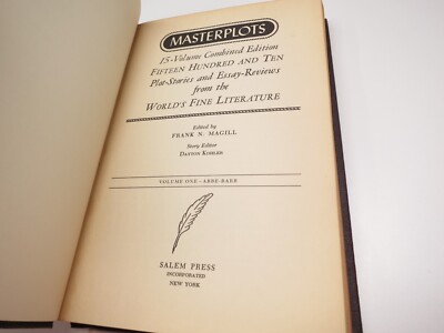 Masterplots 全12巻 改訂版 Magill Magill Masterplots 15 Volume Set World Literature 1964 Salem