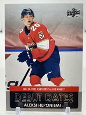 Aleksi Heponiemi 2021-22 Upper Deck Debut Dates #DD-16 Rookie Insert (Panthers)